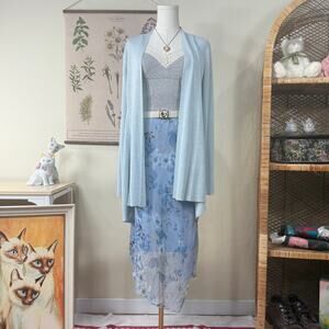 90s Y2k Floral Asymmetric Skirt Fairy Whimsy Romantic Coquette Dolly Dollette S